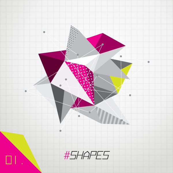 psd geometric shapes wallpaper