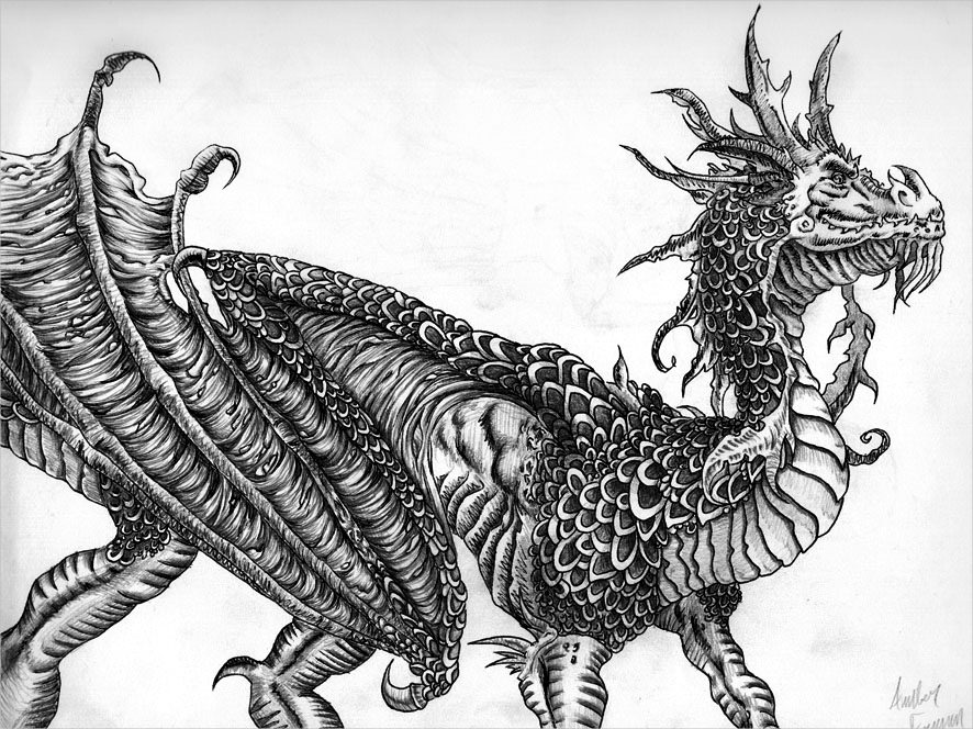 Fabulous Dragon Drawing For You