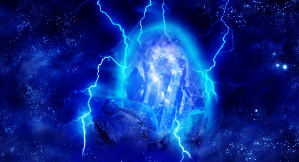 Fantasy Blue Magic Crystal Background