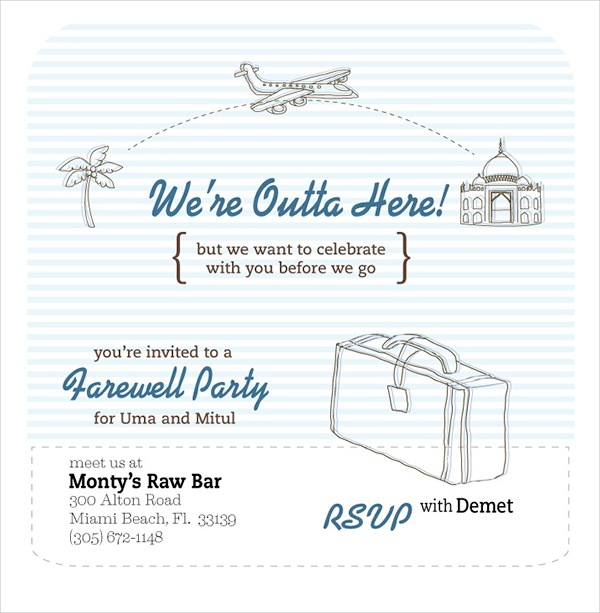 Farewell Party Flyer Design