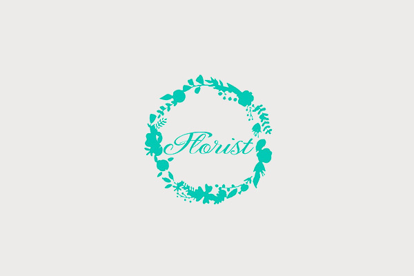 Florist Circular Logo Design