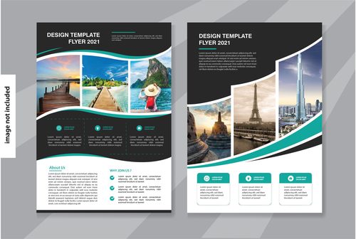 Flyer Travel Brochure Vector