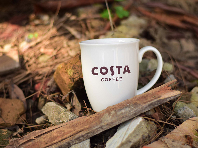 Free Costa Coffee Cup Mockup