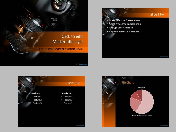 Free Photography Camera PPT Template