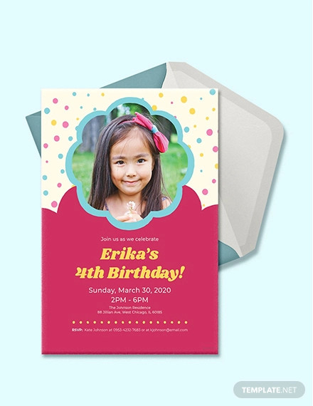 FREE 32+ Kids Birthday Invitations & Ideas in PSD | Vector EPS | MS