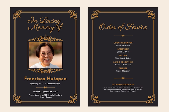 Funeral Flyer Vectors & Illustrations for Free