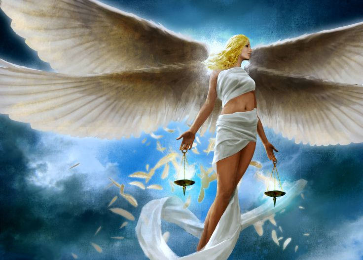 Girl Angel Feathers Wallpaper