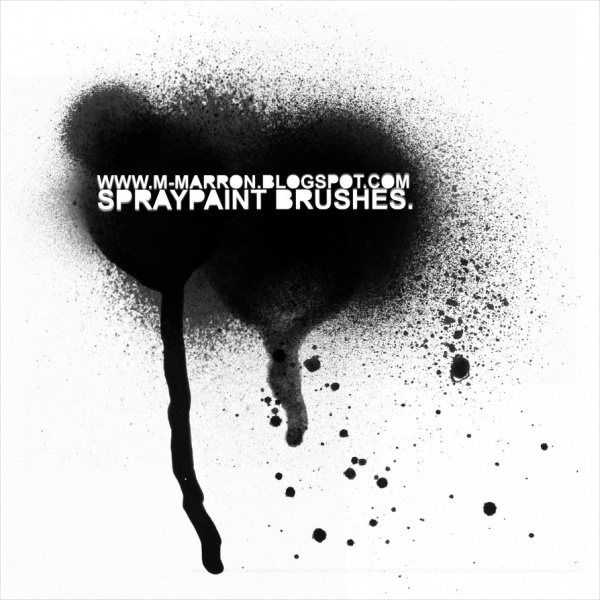 Grungy Dark Spray Brushes