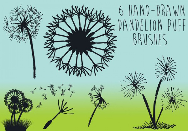 dandelion procreate brush free