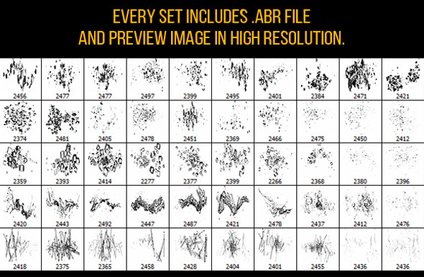 High Resolution Explosion Brushes