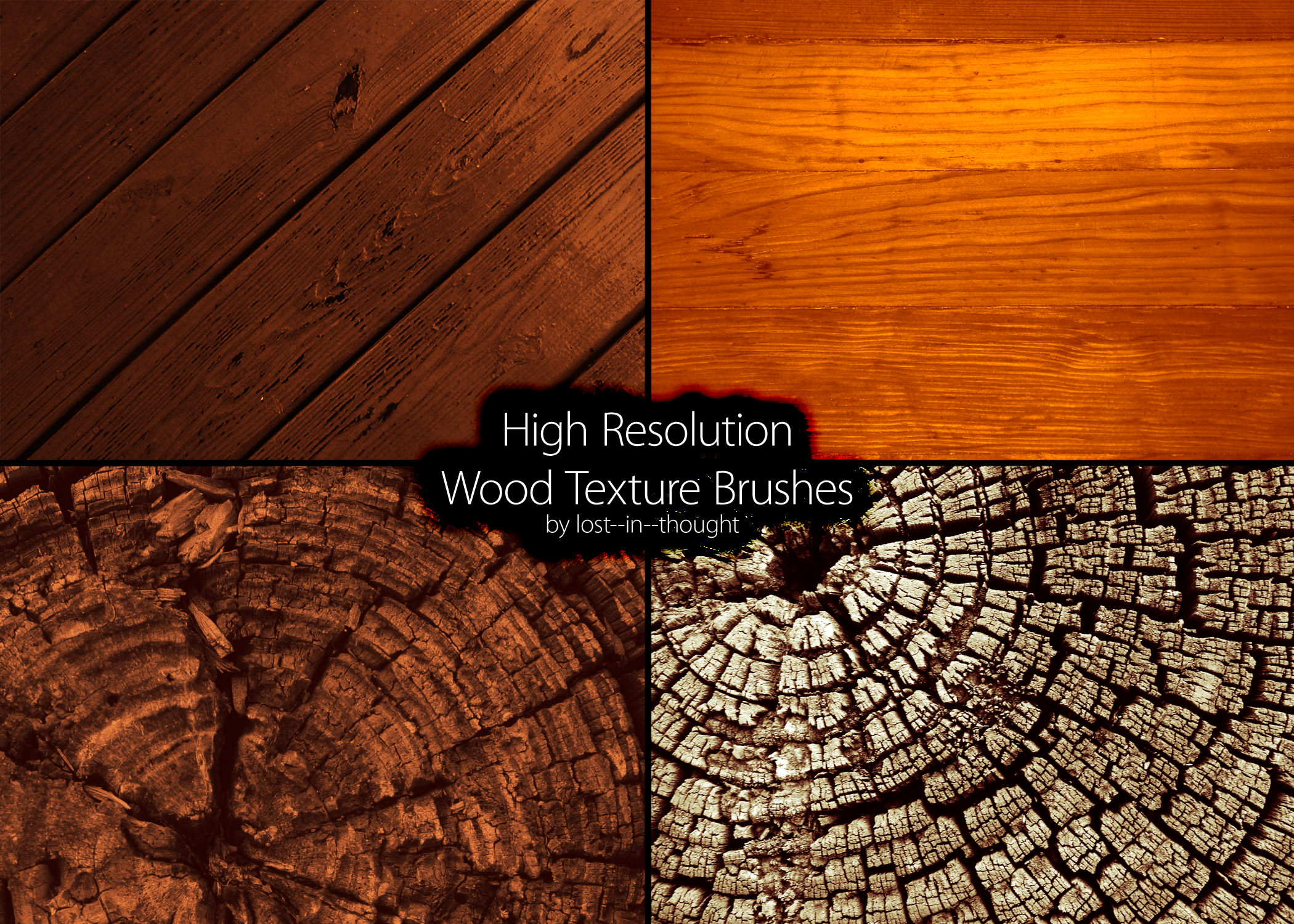 High resolution Wood Textures Brushes