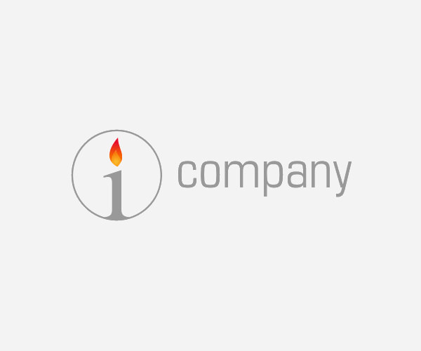 Letter I Candle Logo