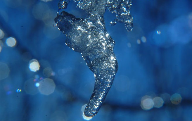 Macro Water Crystal Wallpaper