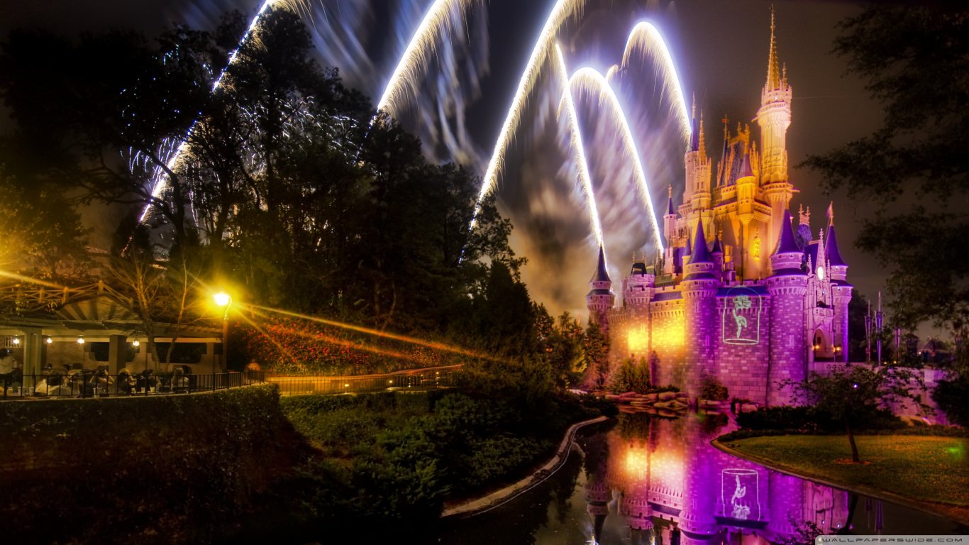 Magical Disney Fireworks Wallpaper