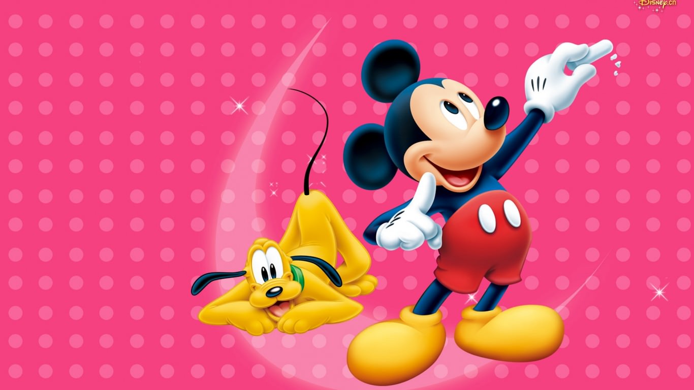 Mickey & Pluto Wallpaper