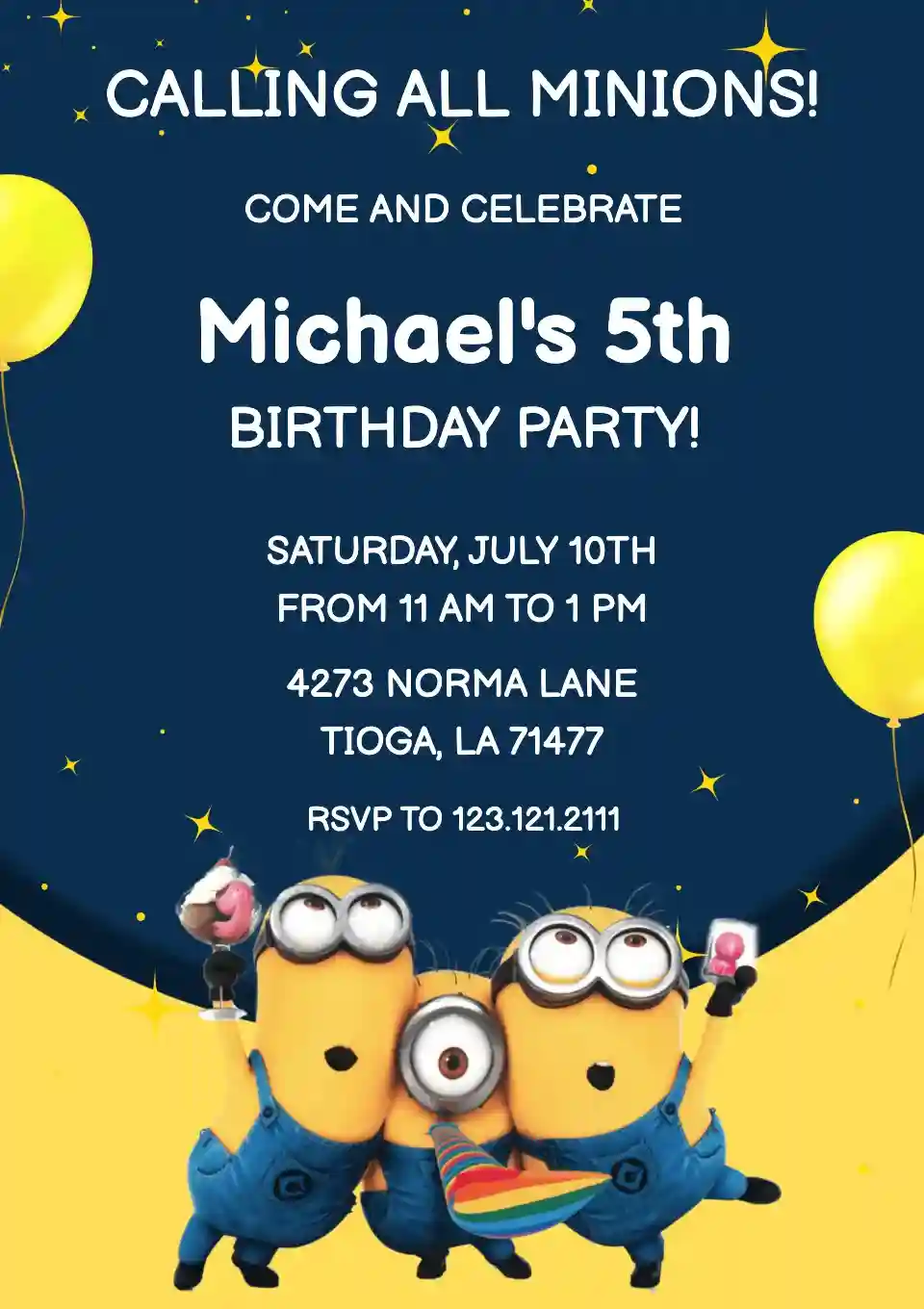 Minion Kids Birthday Party