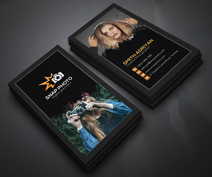 Modern Photographer Business Cards