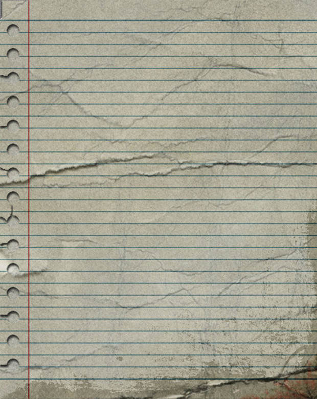 Old Lined Notebook Paper Texture