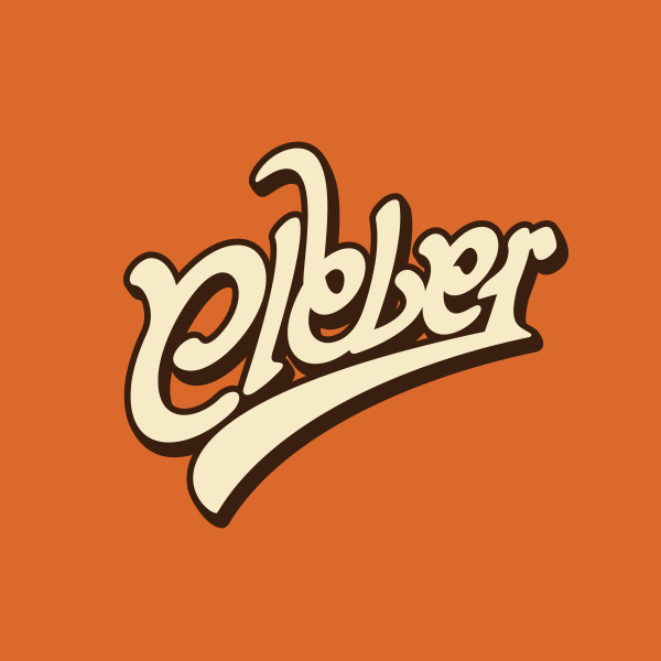 Orange Cleber Ambigram Logo