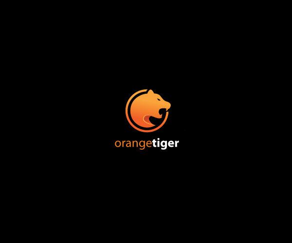 Orange Tiger Cool Logo