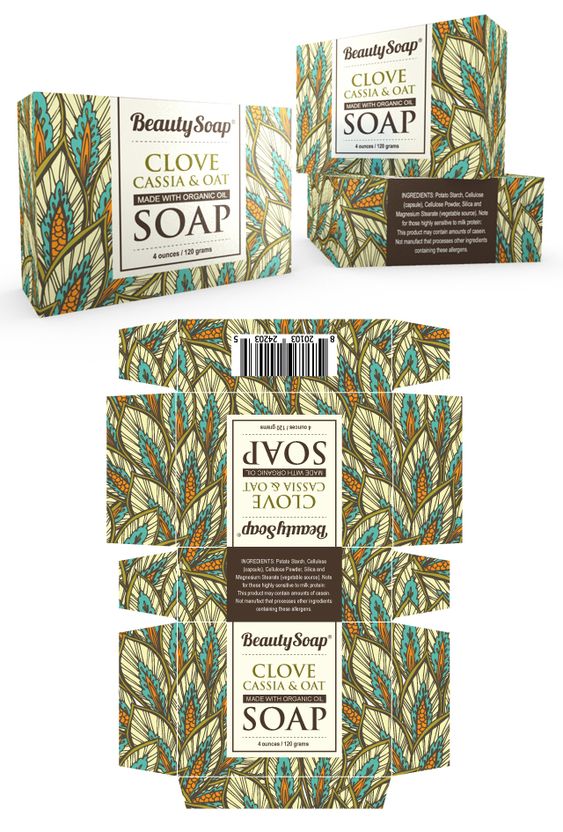 Organic Soap Packaging Template