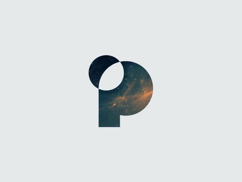 P Letter Planet Logo