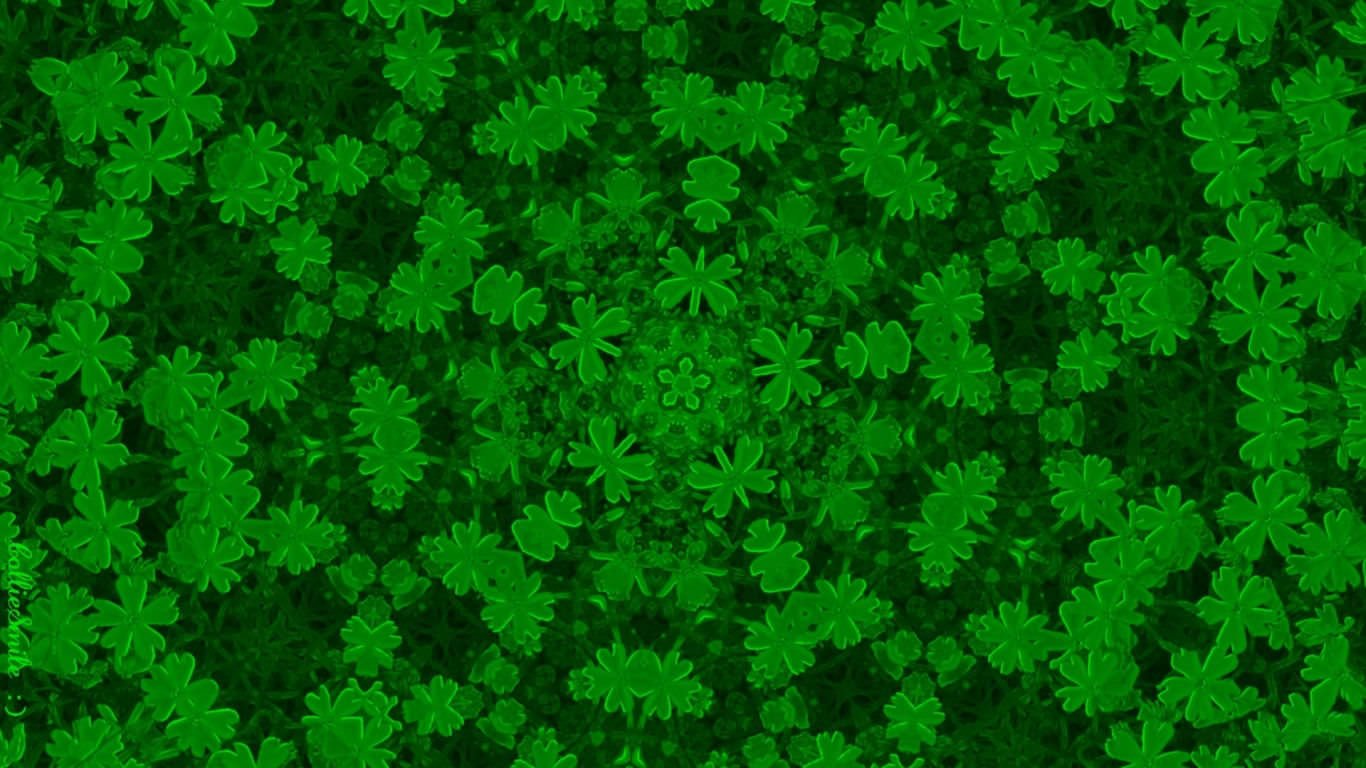 Peaceful Glistening GreenWallpaper