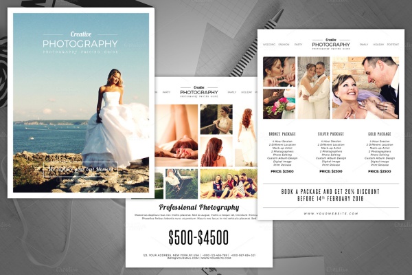 Photography Pricing Guide Flyer Template