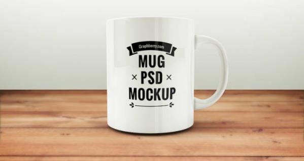 Photorealistic Coffee Mug Mockup PSD