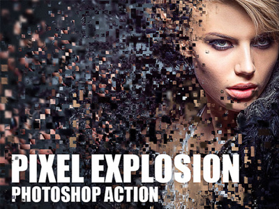 Pixel Explosion Photoshop Action