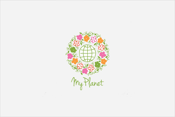 Planet Logo Eco Friendly