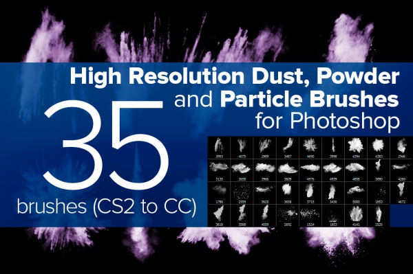 Powder Explosion Photoshop Brushes