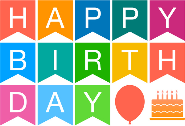 Printable Happy Birthday Bunting Banners