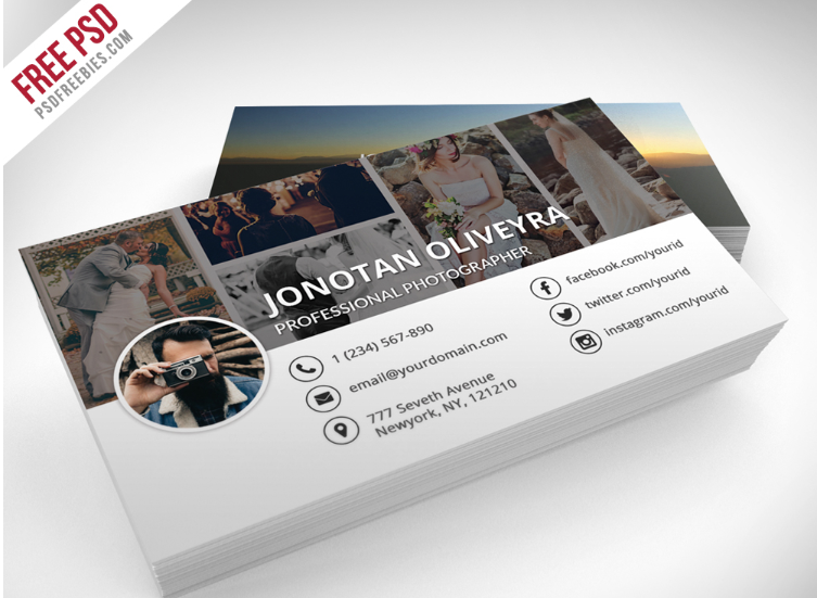 Professional Photographer Business Card PSD