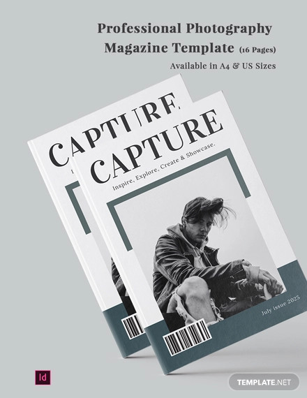 professional photography magazine template