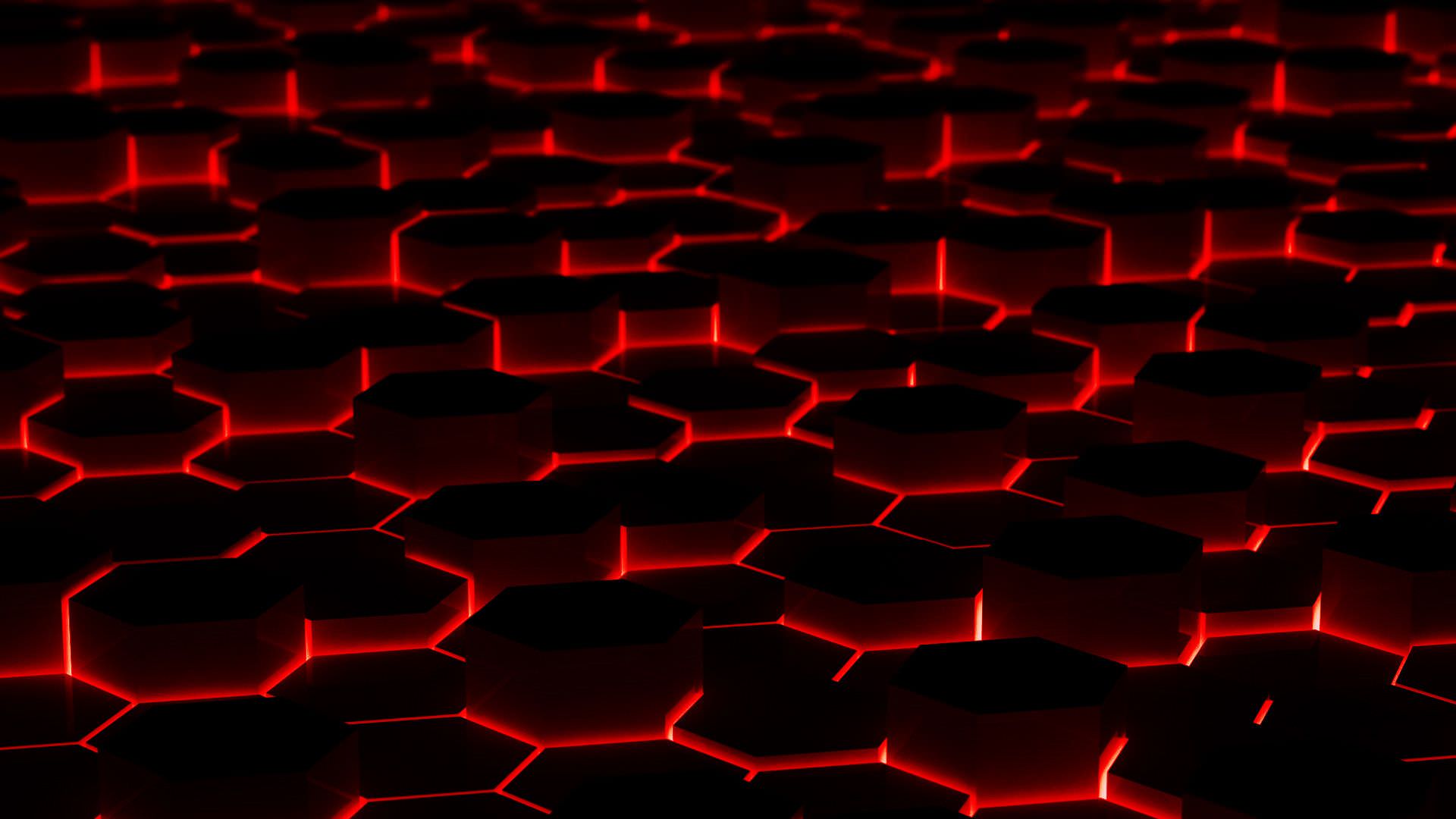 Red & Blaack Abstract Wallpaper