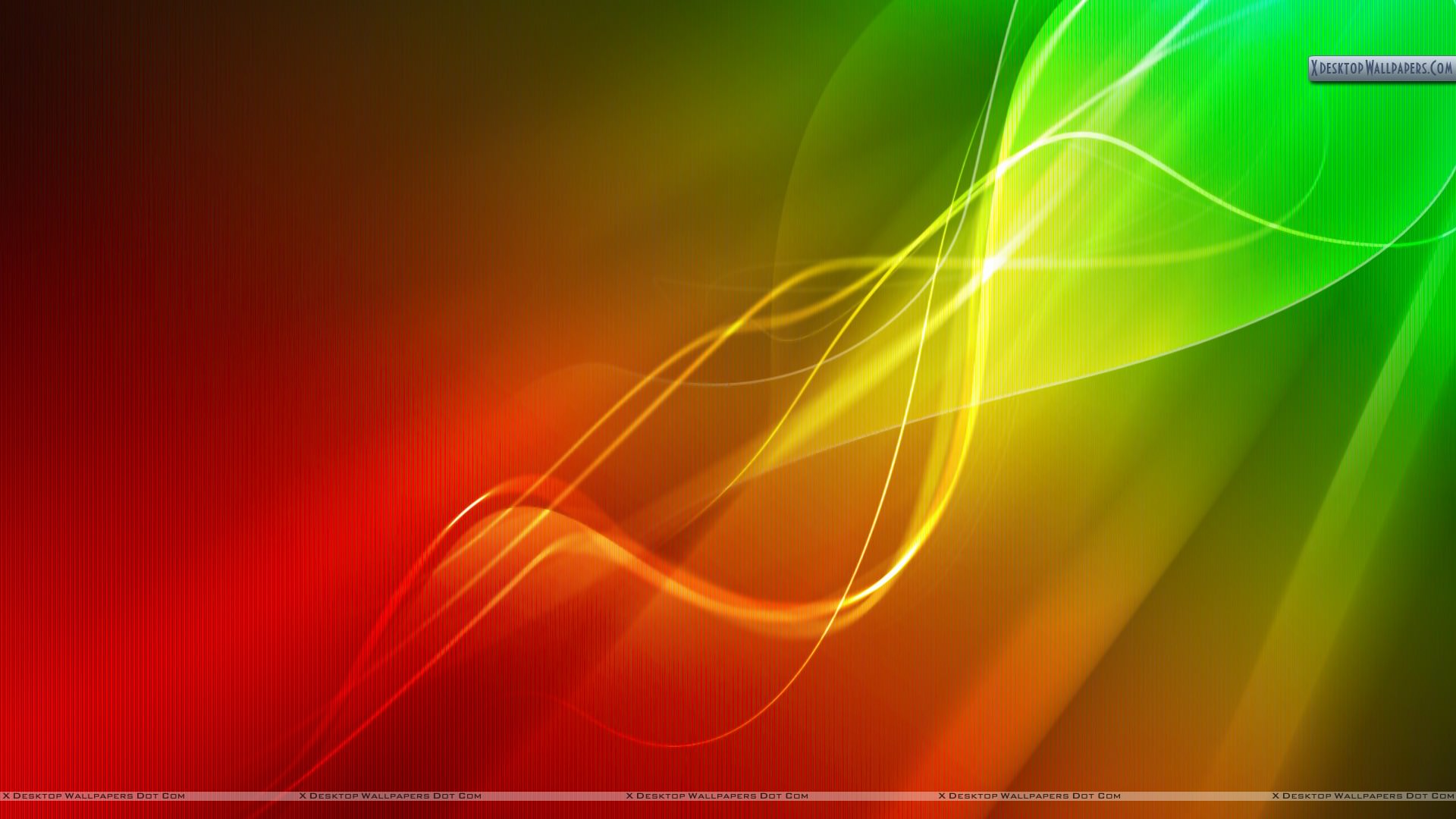 Red & Green Abstract Wallpaper
