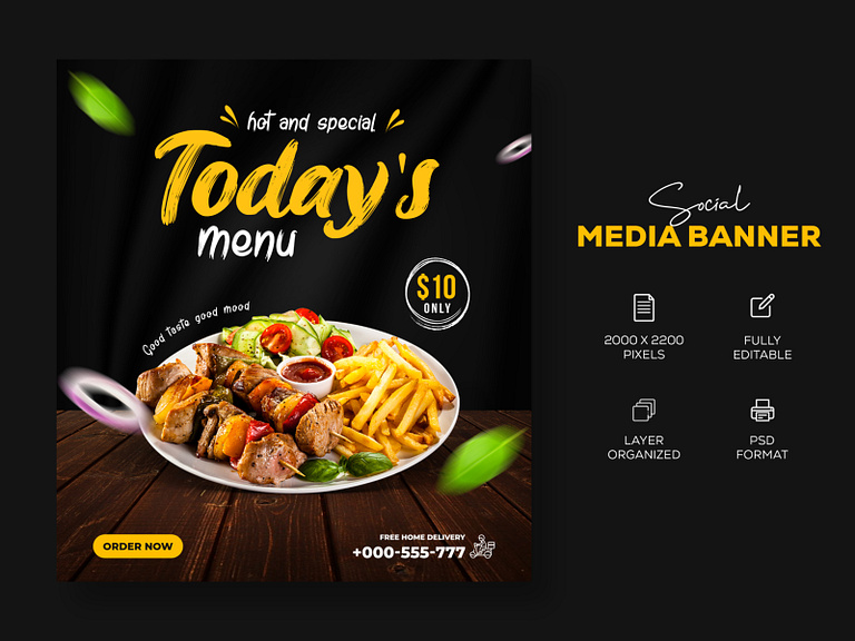 Restaurant Food Banner Psd designs