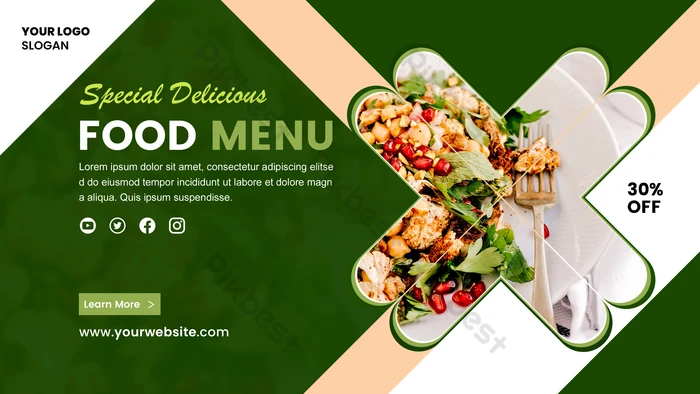 Restaurant Food Web Banner Design