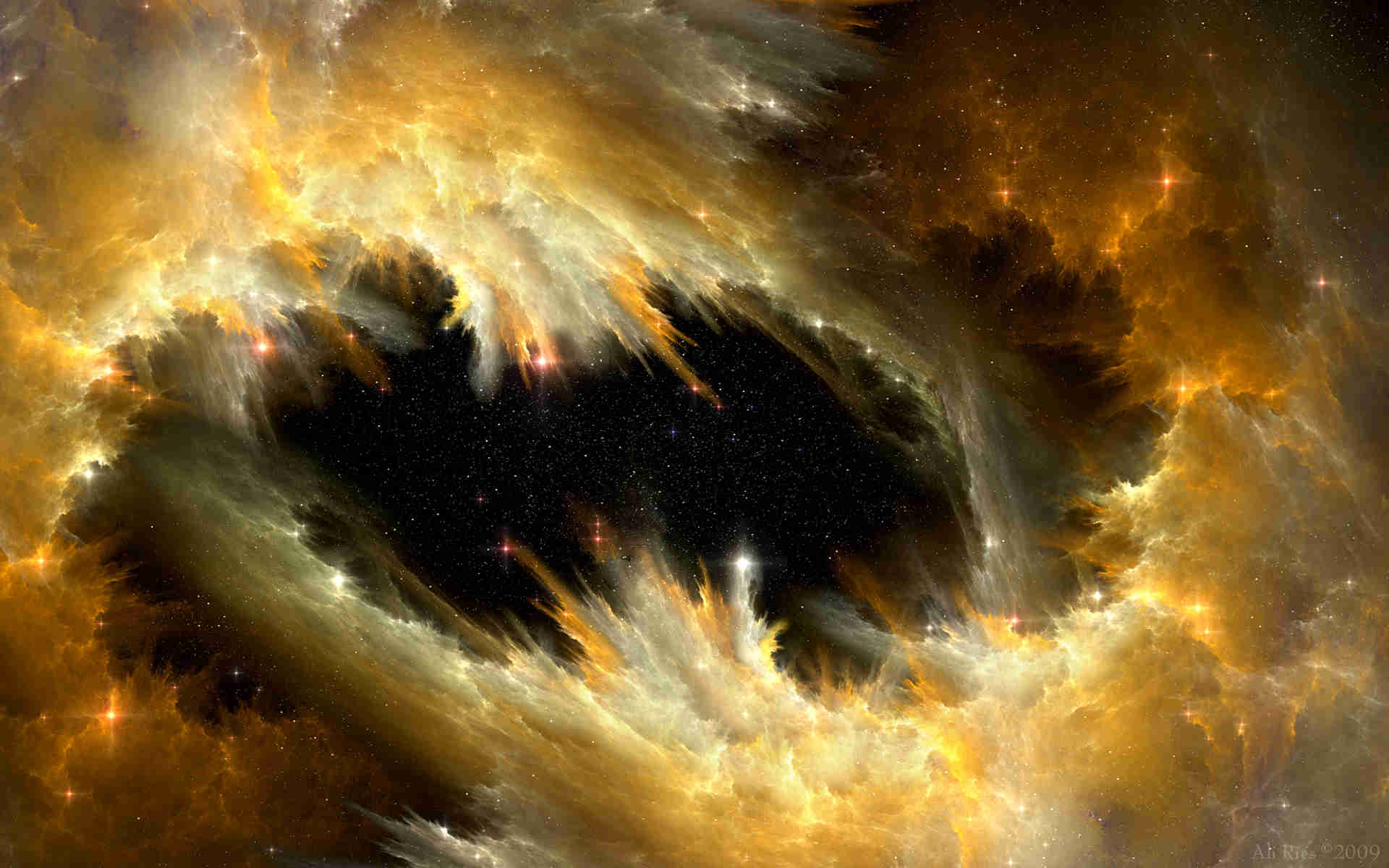 Scientific Nebula Spots Wallpaper