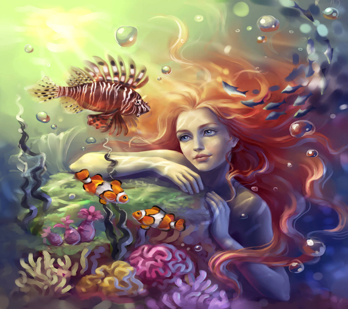 Sensual Mermaid Wallpaper