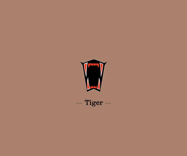 Sharp Tiger Mouth Logo