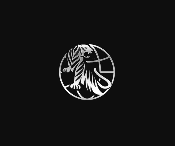 Silver Stripes Tiger Circle Logo
