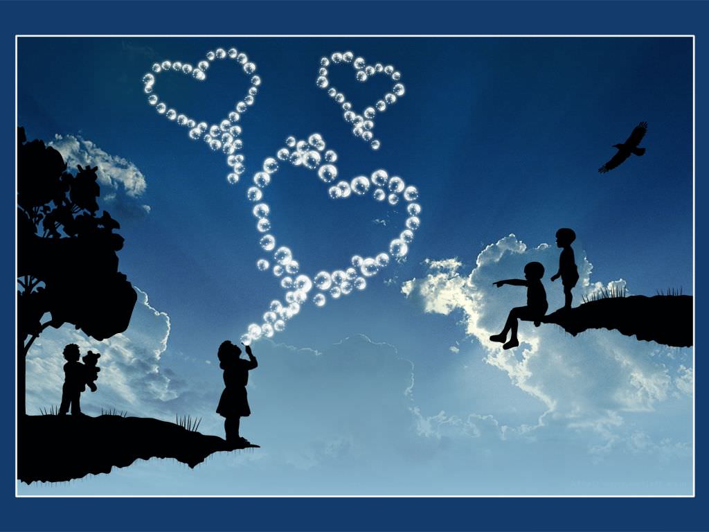 Sky love Background