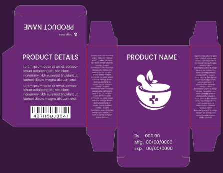 Soap Packaging Template Vector