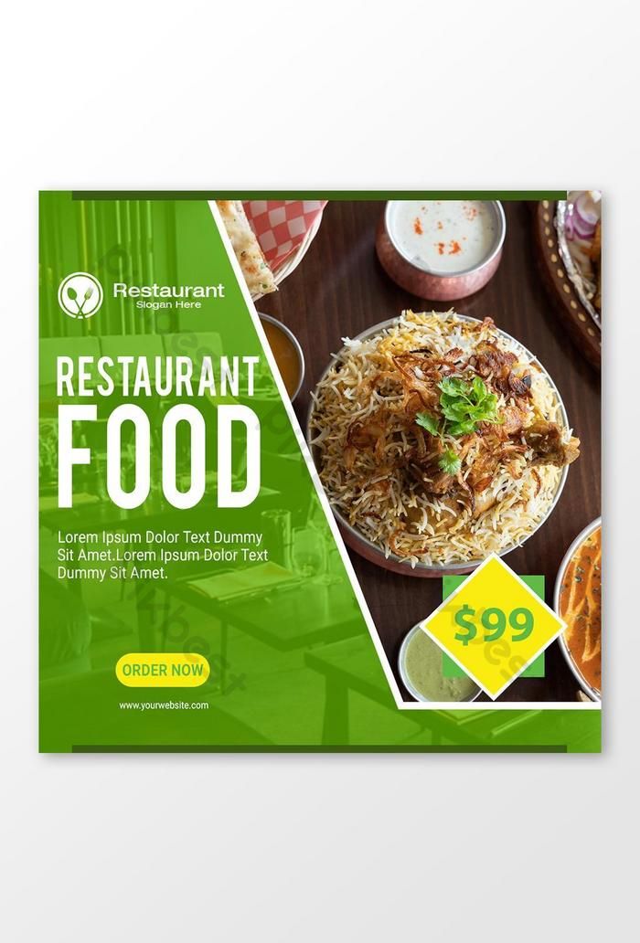 Social Media Food & Restaurant Banner Design 