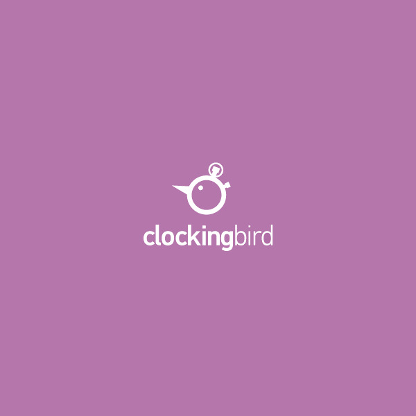 Stunning Clocking Bird Logo