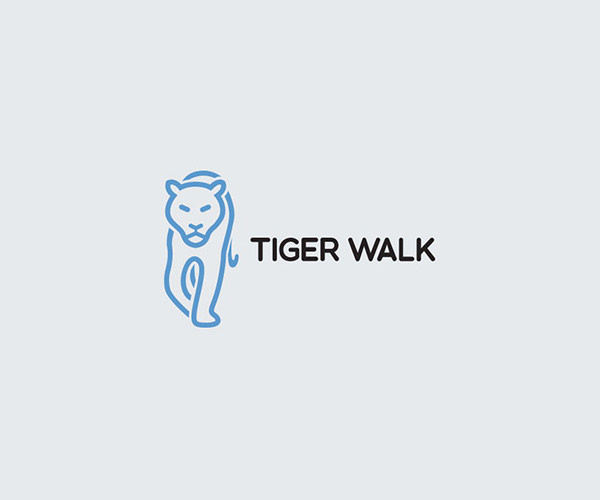 Stunning Tiger Walk Logo