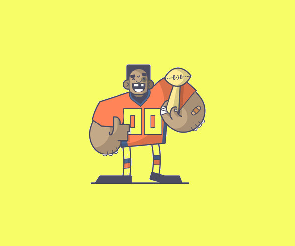 Thumbs Up Broncos Logo
