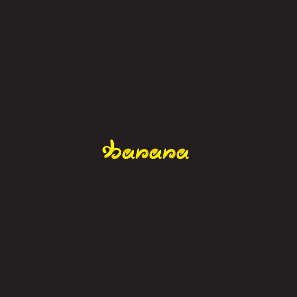 Typography Simple Banana Logo